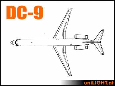 Bundle Douglas DC-9, 1:10, ca. 3m wingspan