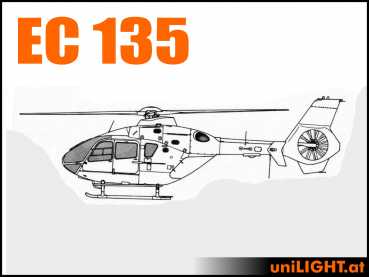 Bundle Eurocopter EC 135, 1:3, ca. 3.2m rotor diameter