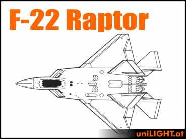 Bundle F-22 Raptor, 1:8, ~2.4m length