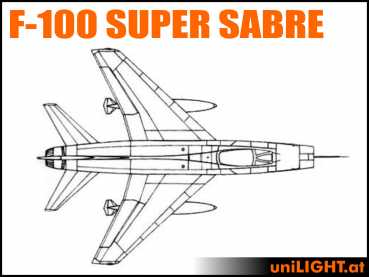 Bundle F-100 Super Sabre, 1:6, ca. 2m Spannweite