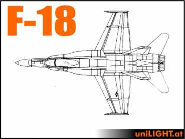 Bundle F-18 Hornet, 1:5, ca. 3.5m Länge