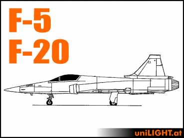 Bundle Northrop F-5 und F-20, 1:5, ~2.8m length