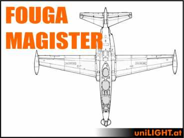 Bundle Fouga Magister, 1:4, ~3m wingspan