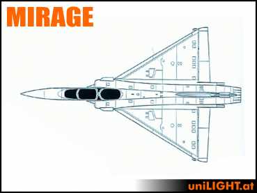 Bundle Mirage 2000, 1:8, ca. 1.75m Länge