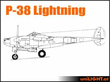 Bundle Lightning P-38, 1:5, ca. 3.2m Spannweite