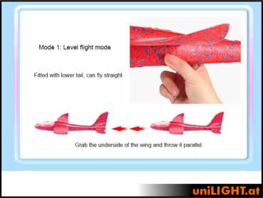 EEP glider orange, 48cm wingspan