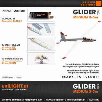GLIDER-Medium lighting set