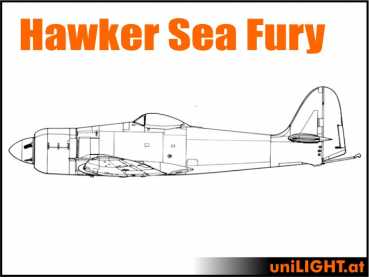 Bundle Hawker Sea Fury, 1:4, ~3m wingspan