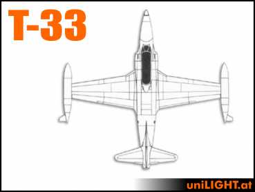 Bundle Lockheed T-33, 1:6, ca. 2m Spannweite