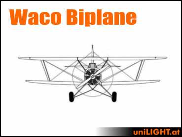 Bundle Waco F series Biplane, 1:3, ca. 3m Spannweite