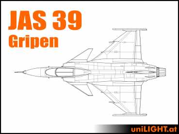 Bundle Saab JAS 39 Gripen, 1:6, ~2.3m length