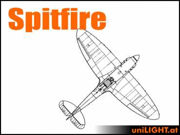 Bundle Supermarine Spitfire, 1:4, ca. 3.4m Spannweite