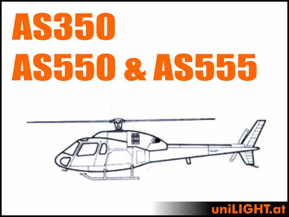 Bundle AS350 (AS550 & AS555), 1:4, ca. 900 Rotordurchmesser