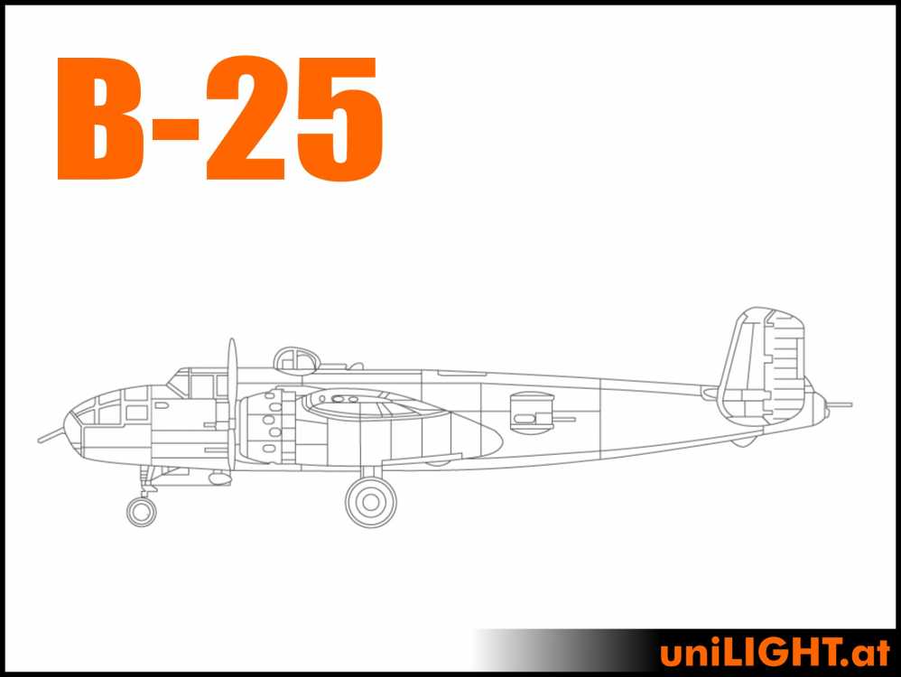 BundleNorth American B-25 Mitchell, 1:8, ca. 2.6m wingspan
