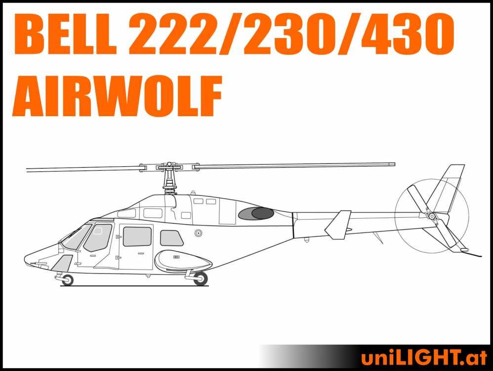 Bundle Bell 430, 1:6, ca. 2.1m rotor diameter