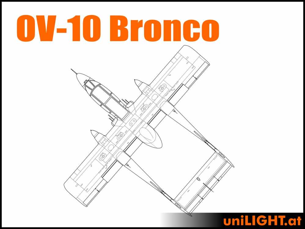 Bundle Rockwell OV-10 Bronco, 1:4, ~3m length