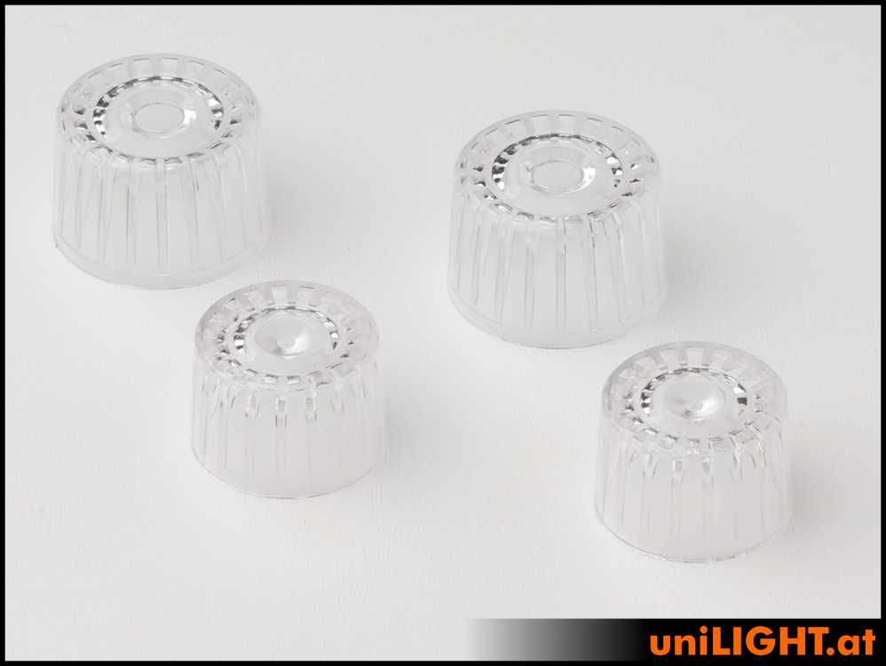 Light caps ROUND for 19mm and 22mm lights