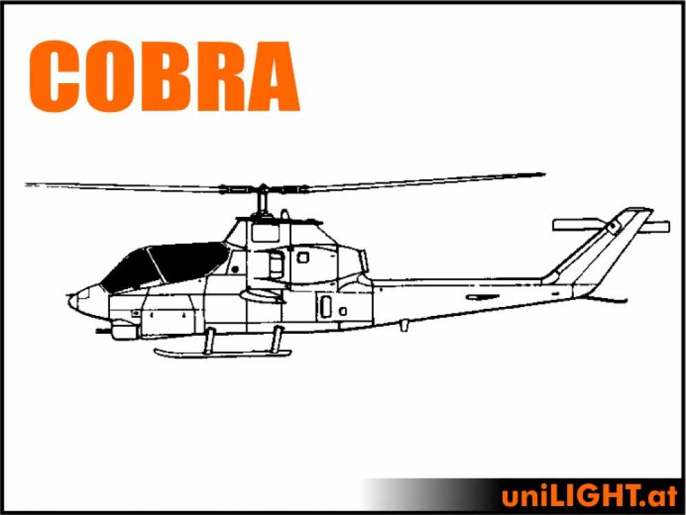 Bundle Bell AH-1 Super Cobra, 1:10, ca. 550er Rotordurchmesser