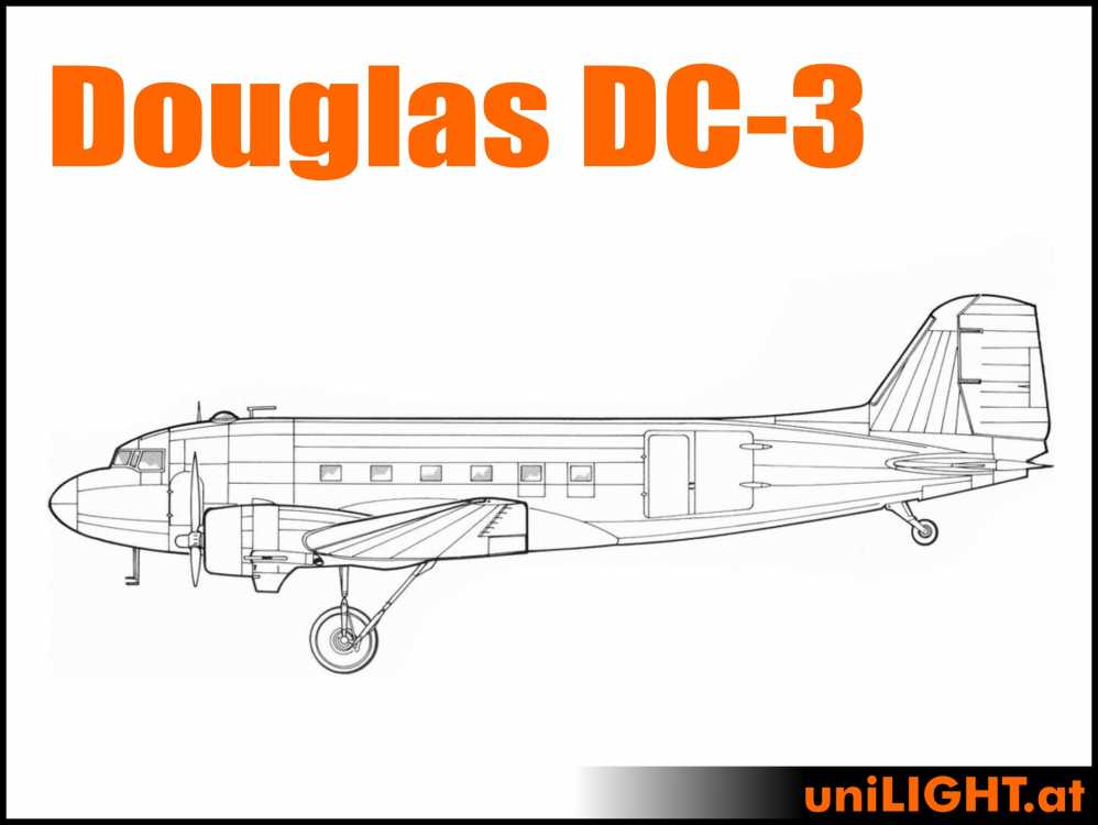 Bundle Douglas DC-3, 1:10, ca. 2.9m wingspan