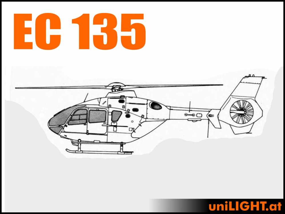 Bundle Eurocopter EC 135, 600/700, ca. 1.6m rotor diameter