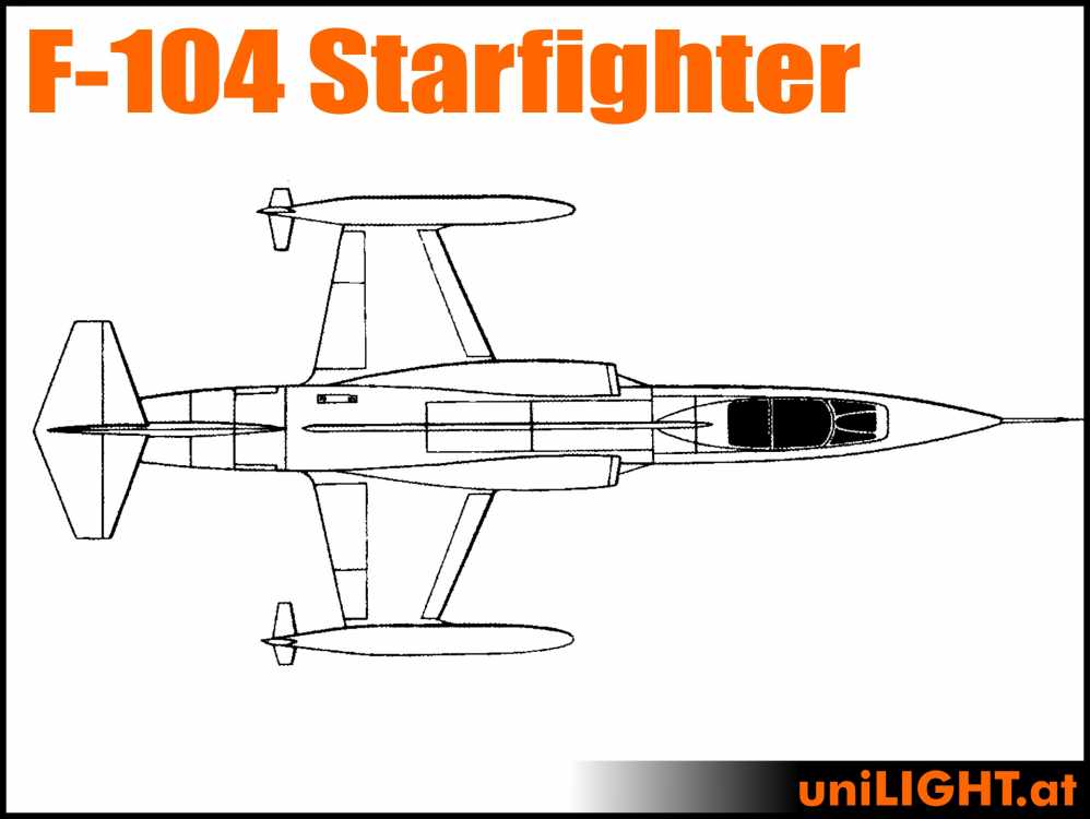 Bundle F-104 Starfighter, 1:3, ca. 5.8m Länge