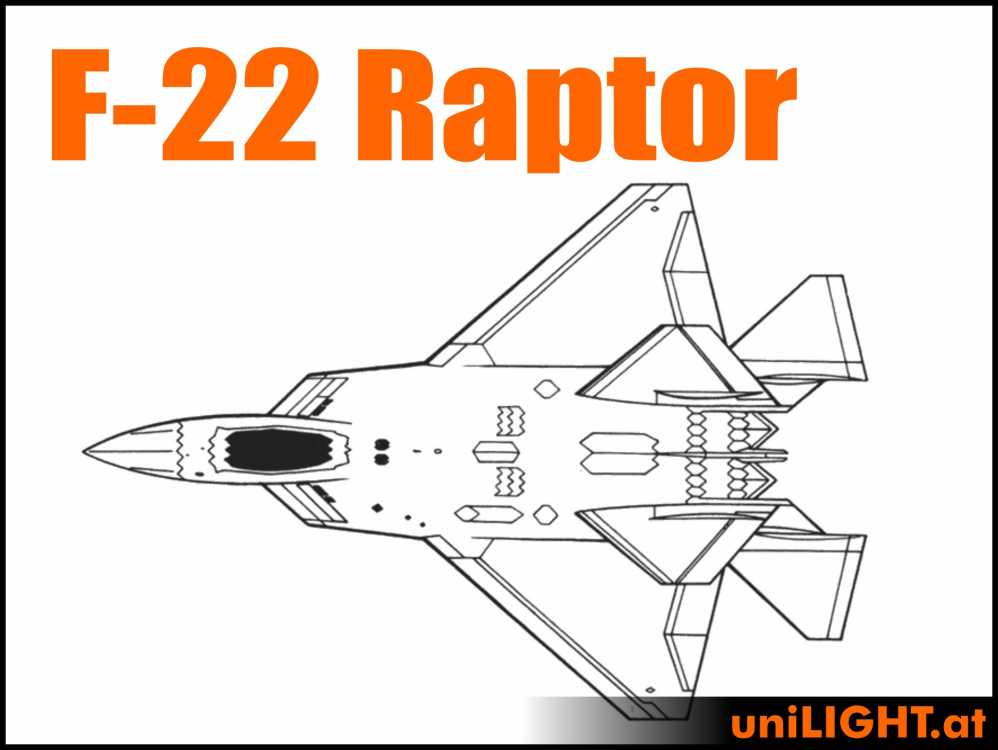 Bundle F-22 Raptor, 1:12, ~1.6m length