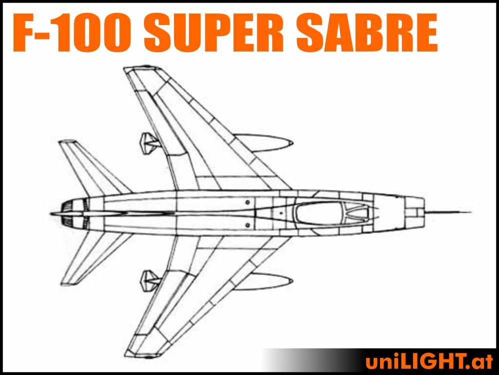 Bundle F-100 Super Sabre, 1:6, ~2m wingspan