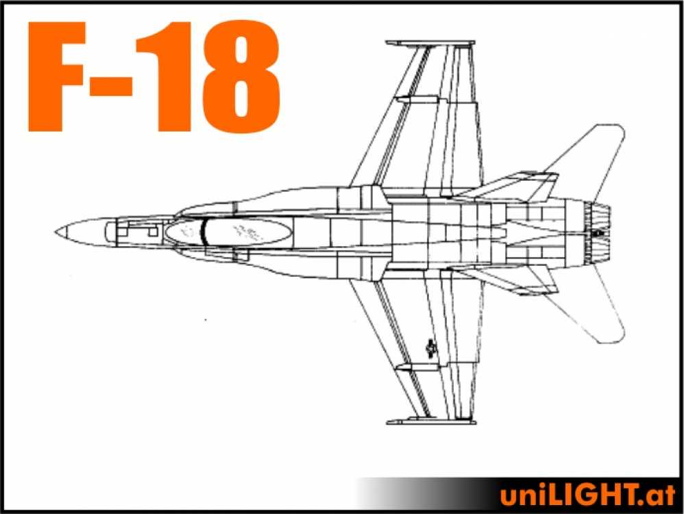 Bundle F-18 Hornet, 1:5, ca. 3.5m Länge