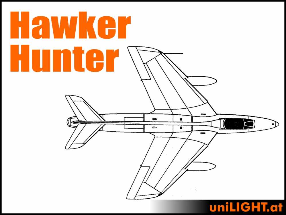 Bundle Hawker Hunter, 1:8, ca. 1.75m Länge
