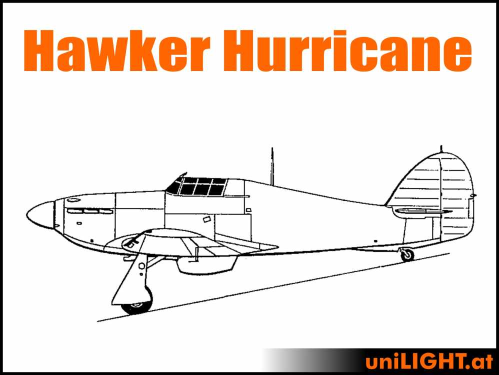Bundle HAWKER Hurricane, 1:4.5, ca. 2.8m Spannweite