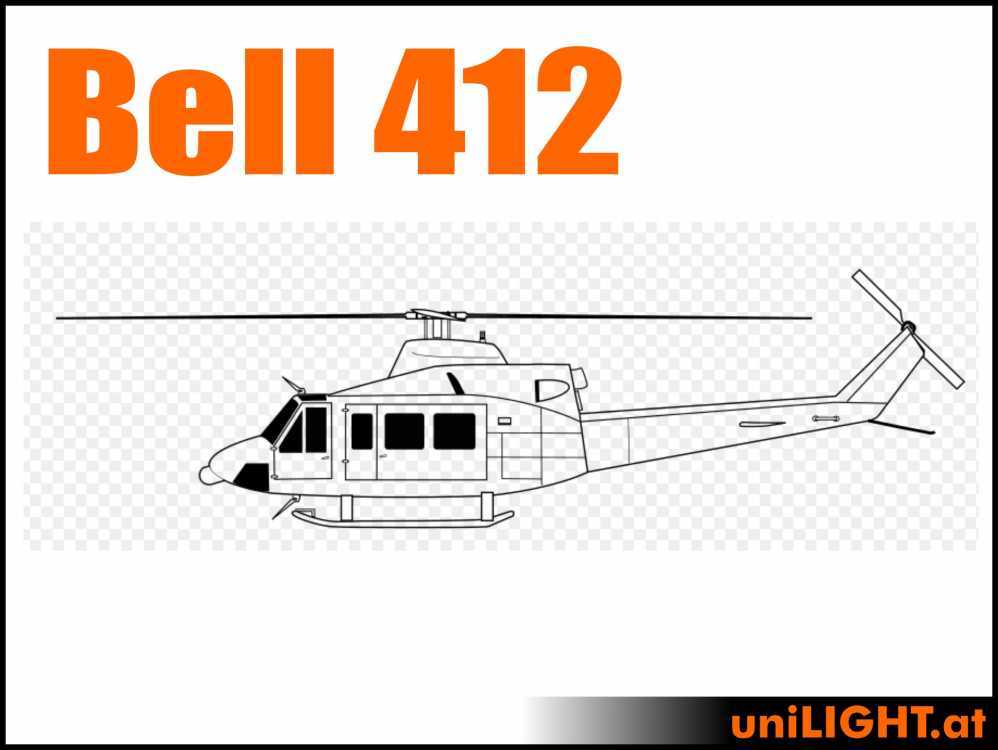 Bundle Bell 412, 1:6, ca. 2.4m rotor diameter