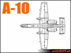 Bundle A-10 Warthog, 1:5, ca. 3.5m Spannweite