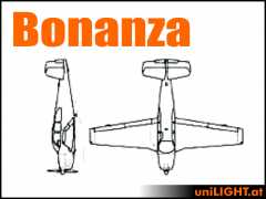 Bundle Beechcraft Bonanza, 1:4, ca. 2,5m wingspan