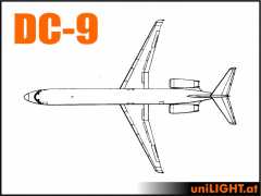Bundle Douglas DC-9, 1:12, ca. 2.4m Spannweite