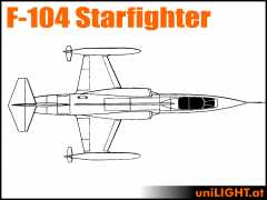 Bundle F-104 Starfighter, 1:5, ca. 3.3m Länge
