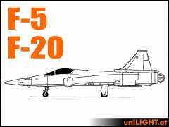 Bundle Northrop F-5 und F-20, 1:4, ~3.2m length