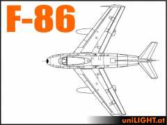 Bundle F86 Sabre, 1:3, ~3.8m wingspan