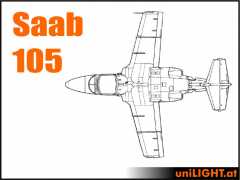 Bundle Saab 105, 1:3.5, ~3m wigspan