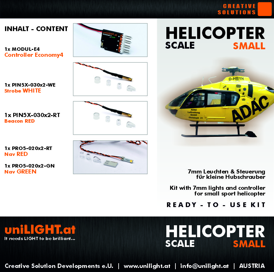 HELISCALE-Small Beleuchtungsset