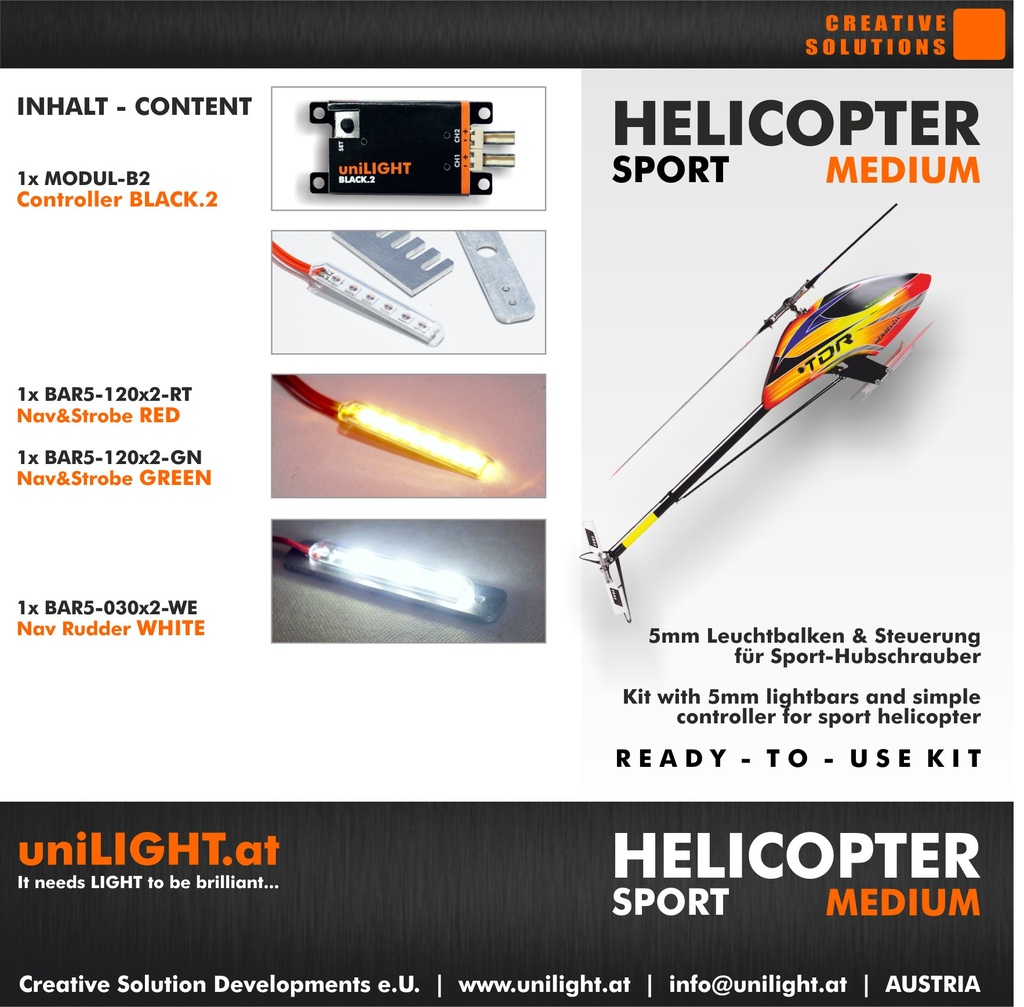 HELISPORT-Medium Beleuchtungsset 