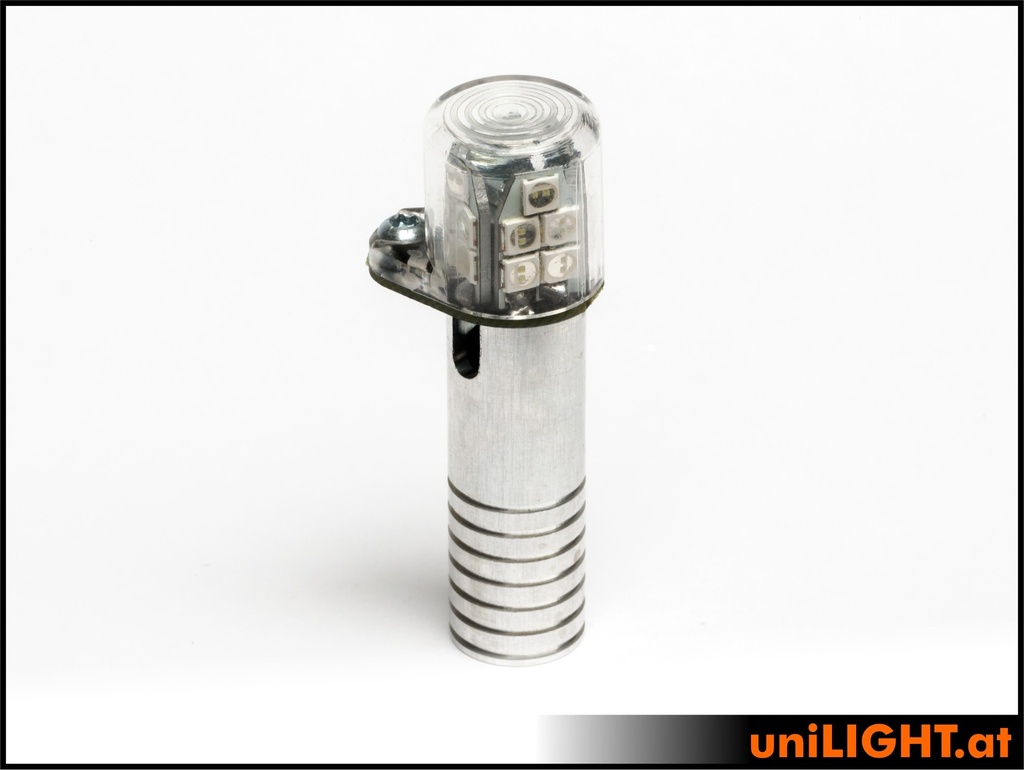 15mm POWER All-round light + Strobe, 40Wx2, T-Fuse