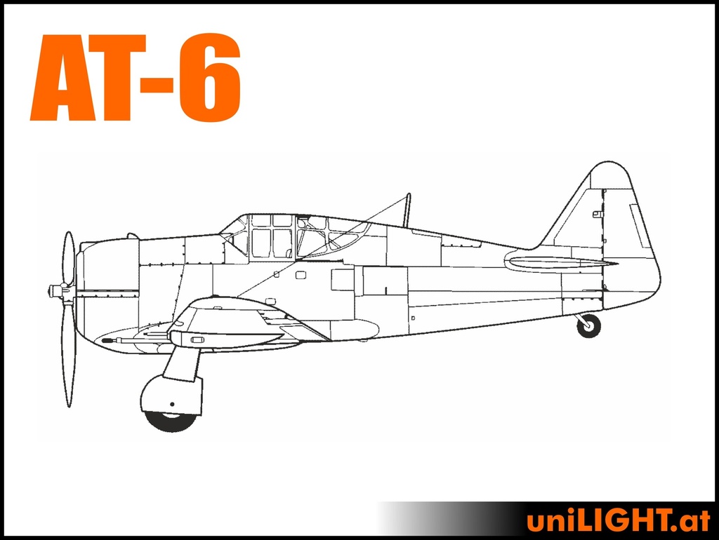 North American T-6 (1:7, 1.8m, CIVIL/SPORT)