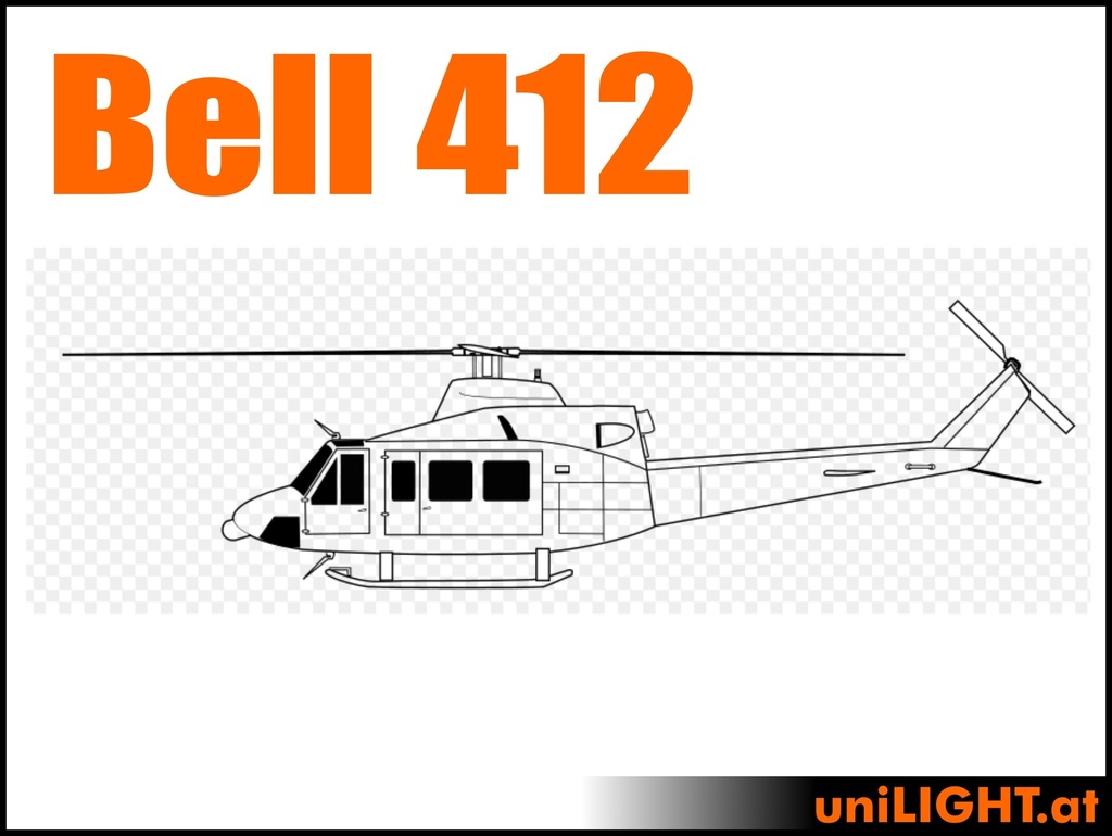 Bell 412 (1:6, 2.4m, BASIC)