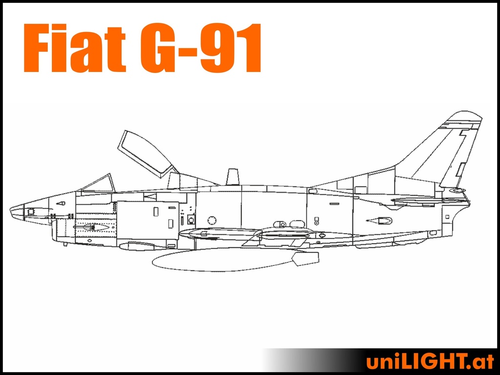 Fiat G91 (1:7, 1.2m, CIVIL/SPORT)