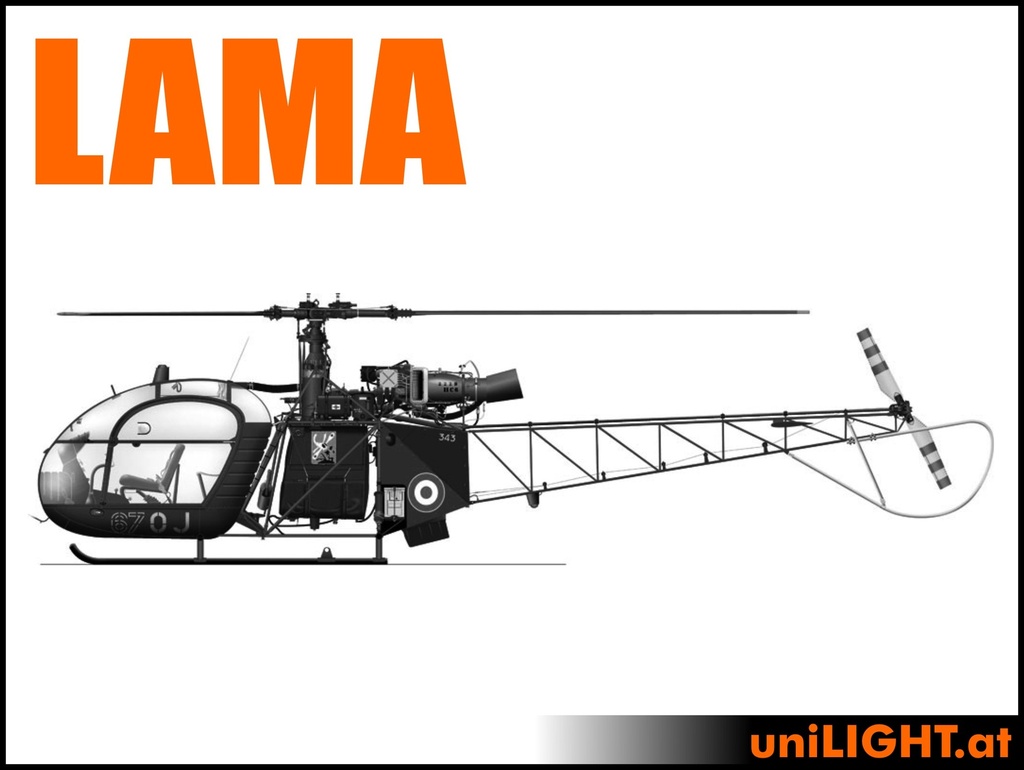 LAMA SA 315 or BELL 47 (1:8, 1.3m, ENTRY)