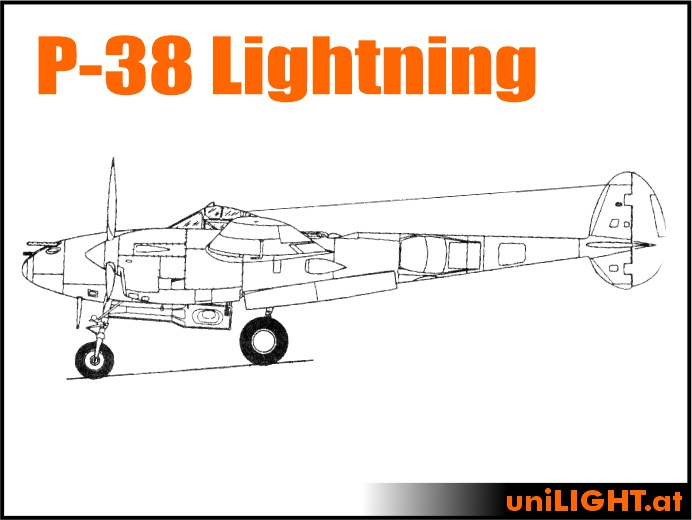 P-38 Lightning (1:5, 3.2m, STANDRD)