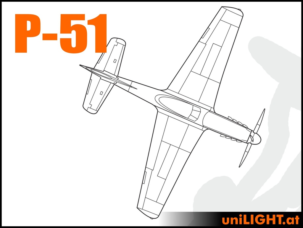 North American P-51 Mustang (1:3, 3.6m, CIVIL/SPORT)