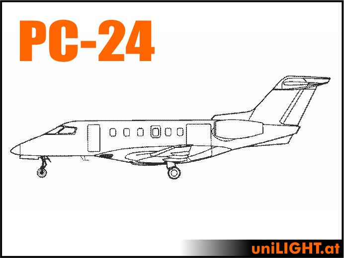 Pilatus PC-24 (1:3, 5.7m, CIVIL/SPORT)