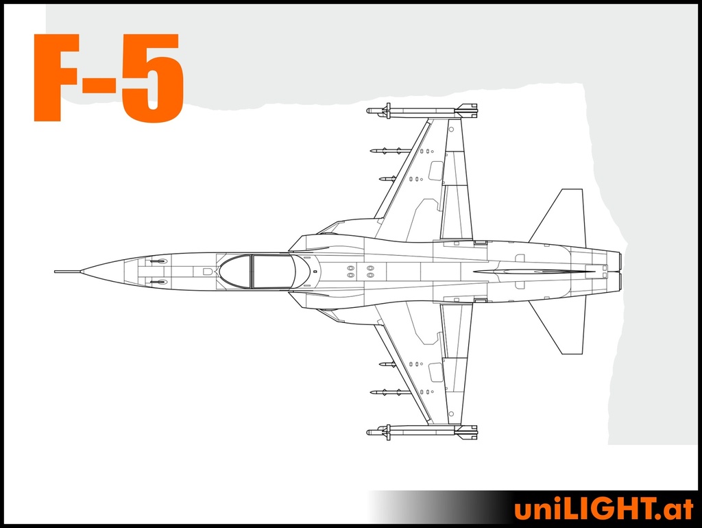 Northrop F-5 und F-20 (1:7, 1.9m, ENTRY)