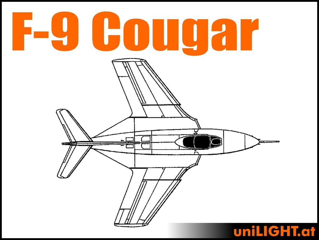 Grumman F9 Cougar (1:7, 1.6m, STANDRD)